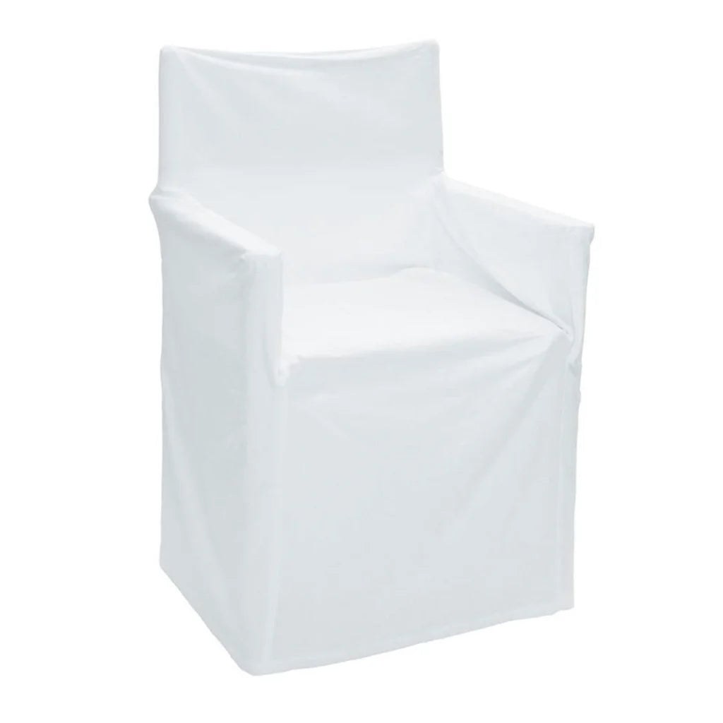 Chair Cover IDC Homewares Cotton Director Solid White