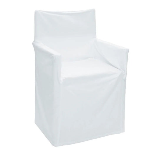 Chair Cover IDC Homewares Cotton Director Solid White
