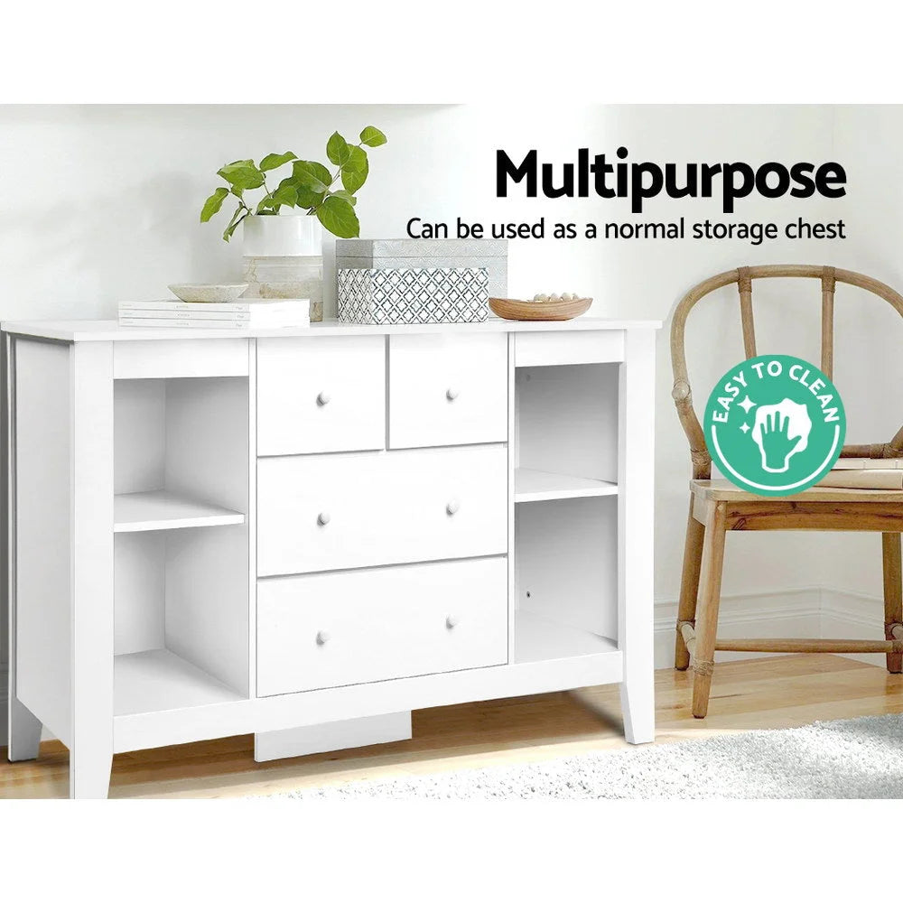 Change Table with Drawers - White - Kids Furniture