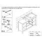 Change table drawers white cabinet
