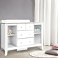 White Change Table Drawers