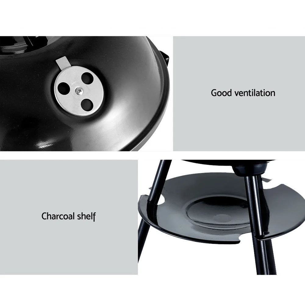Charcoal BBQ Smoker Drill Outdoor Camping Patio Barbeque
