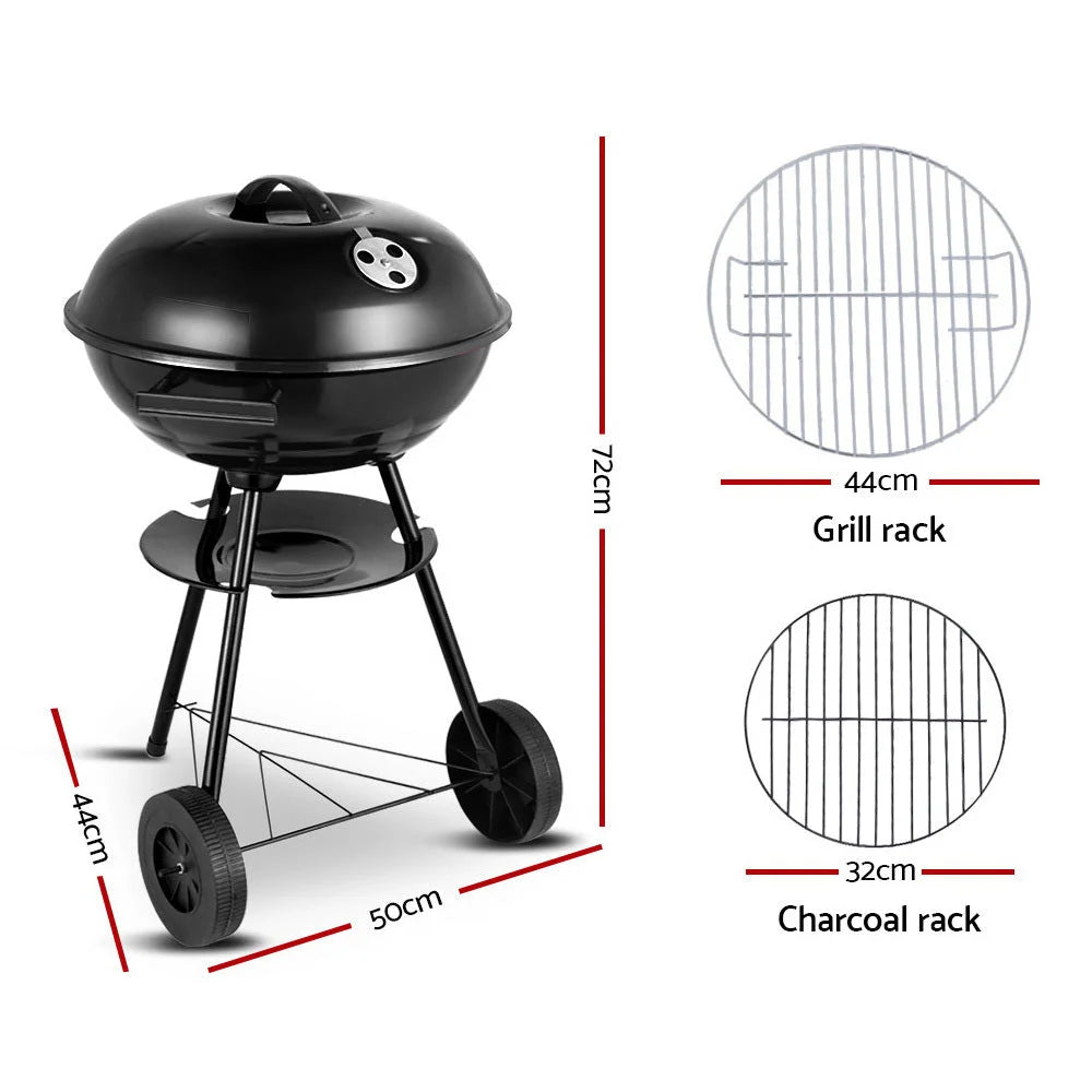 Charcoal BBQ Smoker Drill Outdoor Camping Patio Barbeque