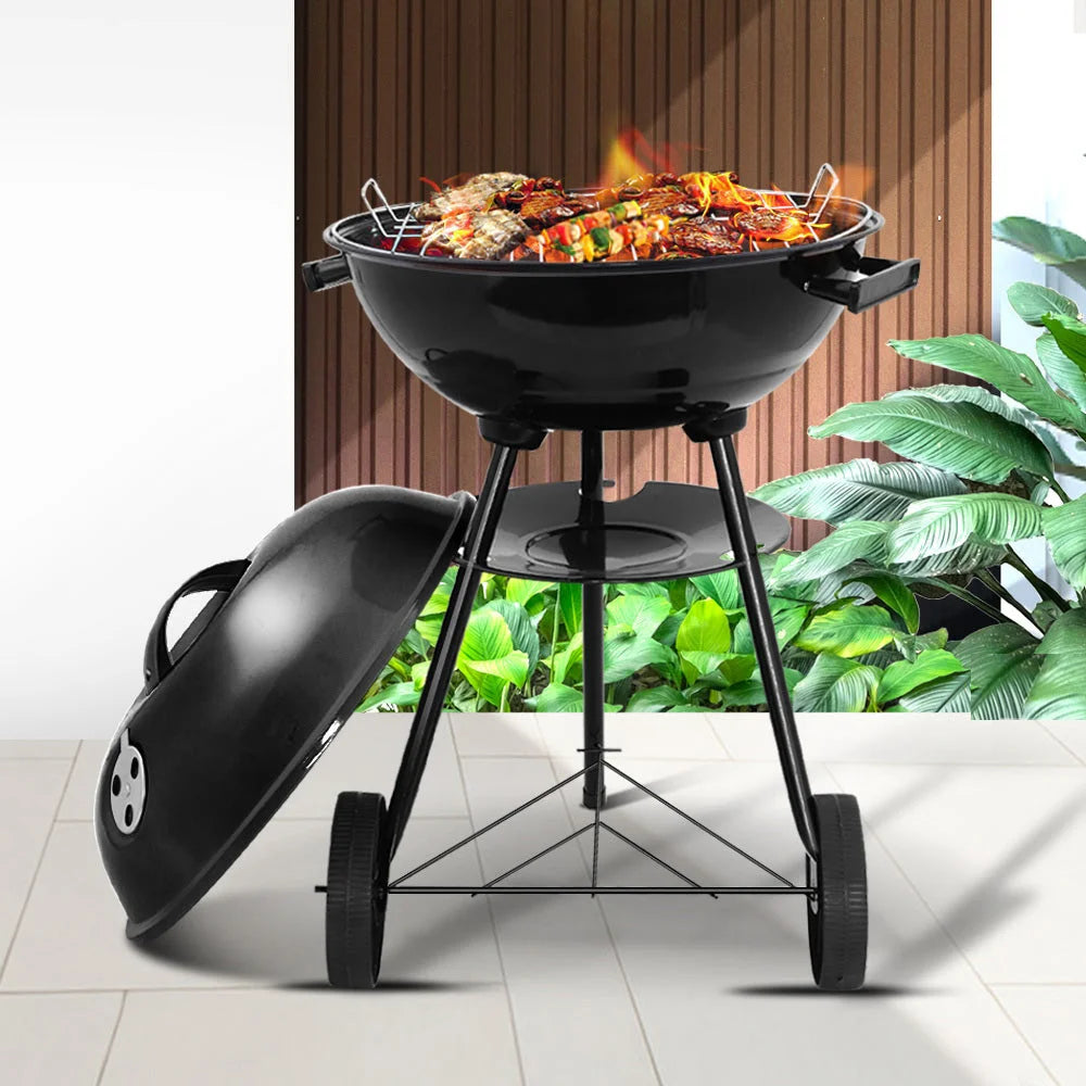 Charcoal BBQ Smoker Drill Outdoor Camping Patio Barbeque