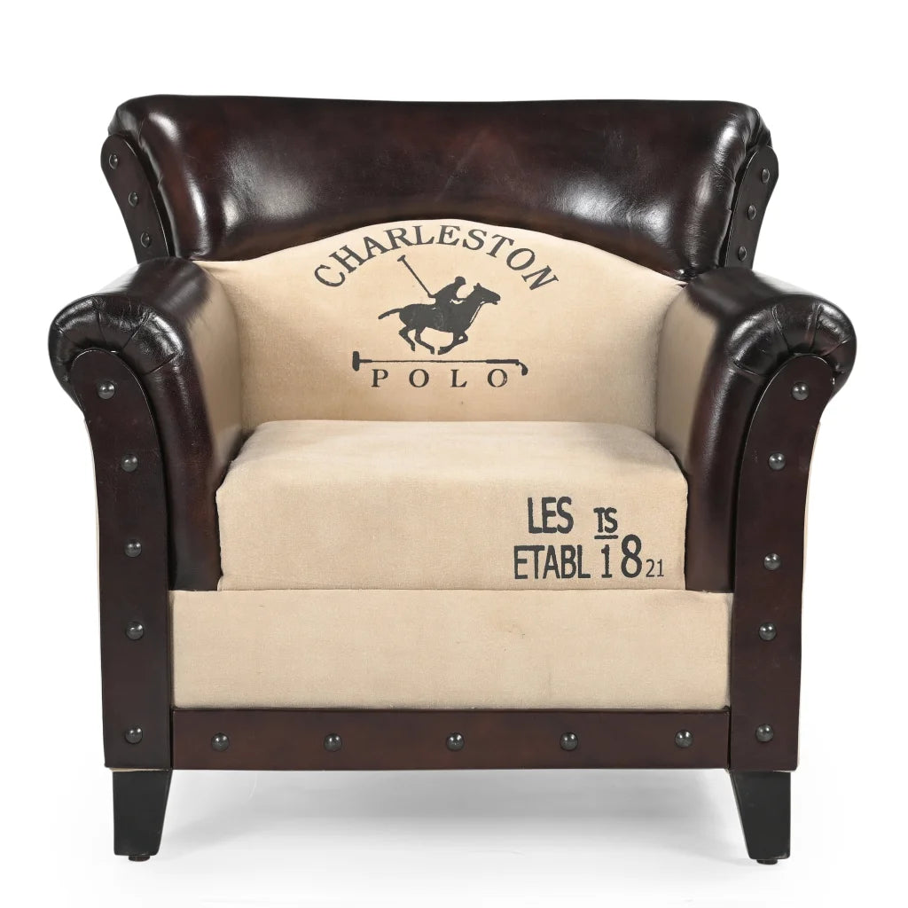 CHARLESTON POLO VINTAGE ARM CHAIR - Furniture > Sofas >