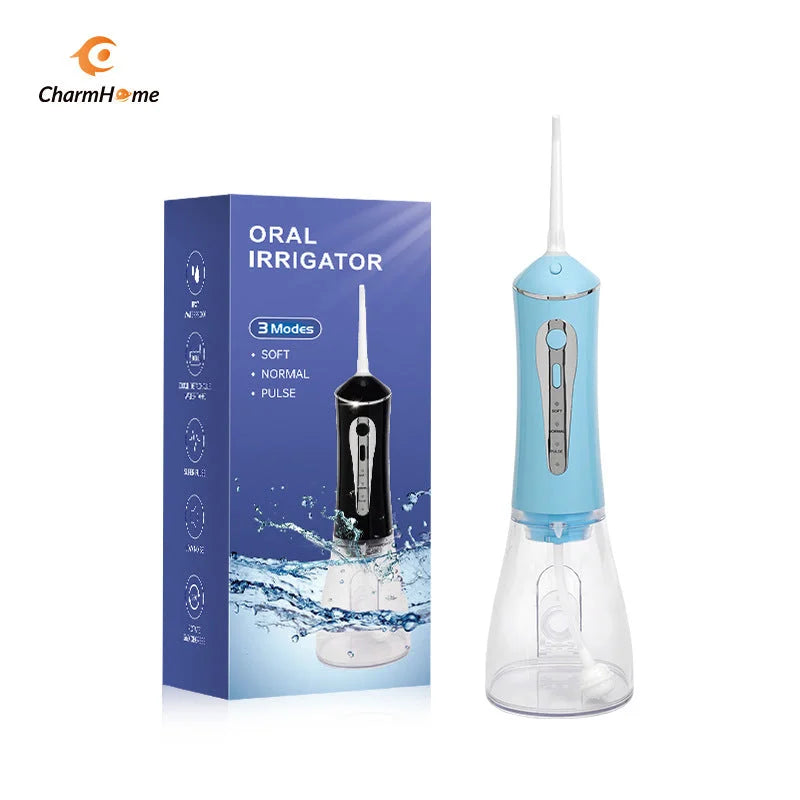 CharmHome Portable Oral Irrigator - 3 Modes 140 PSI IPX7