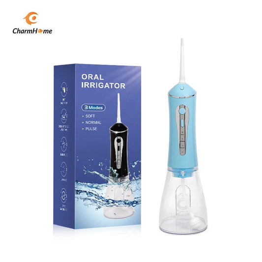 CharmHome Portable Oral Irrigator - 3 Modes 140 PSI IPX7