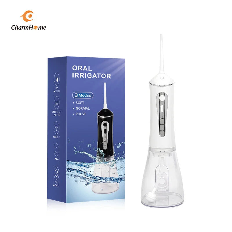 CharmHome Portable Oral Irrigator - 3 Modes 140 PSI IPX7