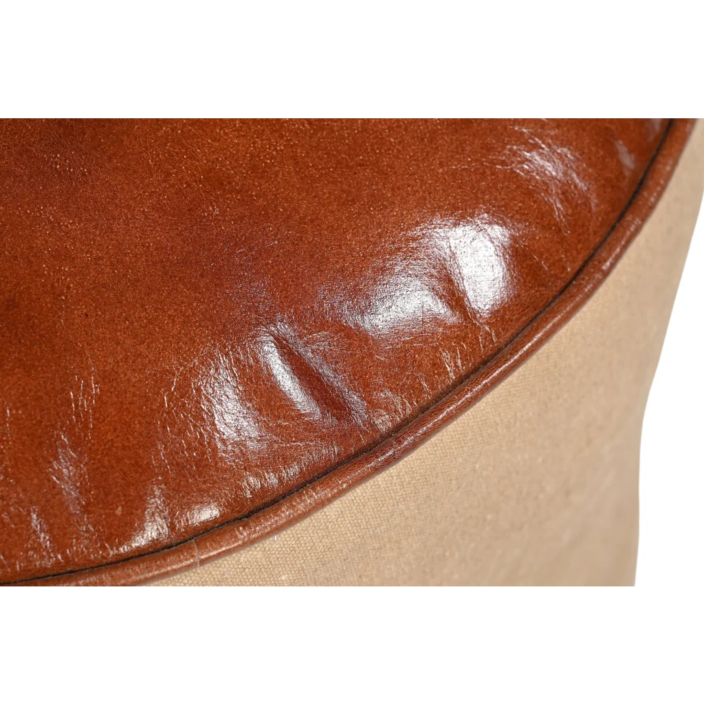 CHATEAU CANVAS OTTOMAN (THE CHARLOTTE) - Furniture > Living