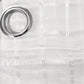 Checkered Eyelet Sheer Curtains Pair White 140 x 225cm