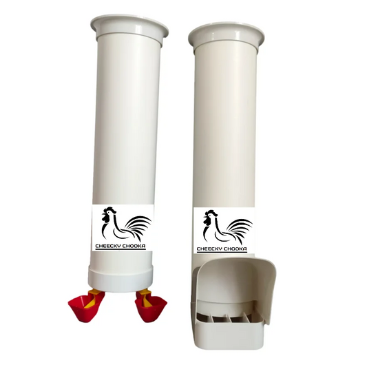 Cheeky Chooka Poultry Feeder & Waterer Set