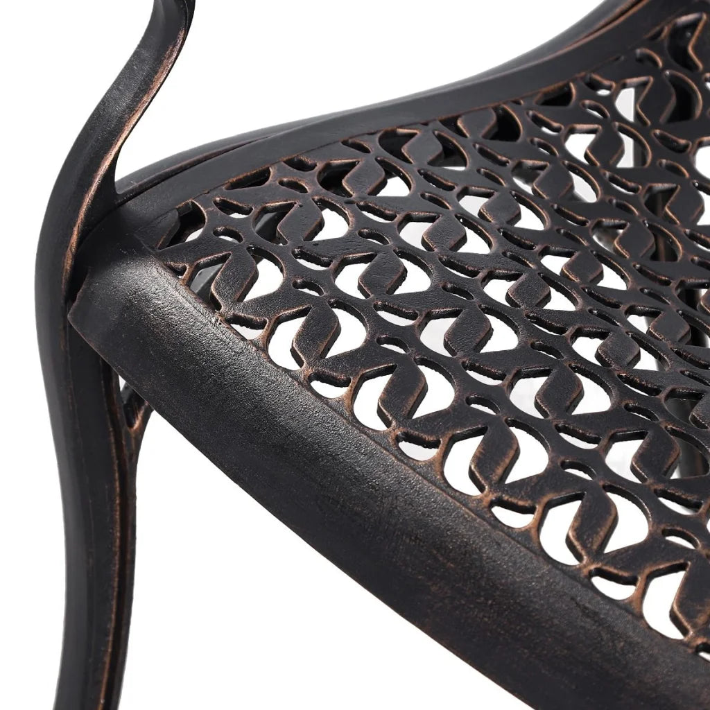 Cherise Cast Aluminium Chairs with Cushions - 1 Pair