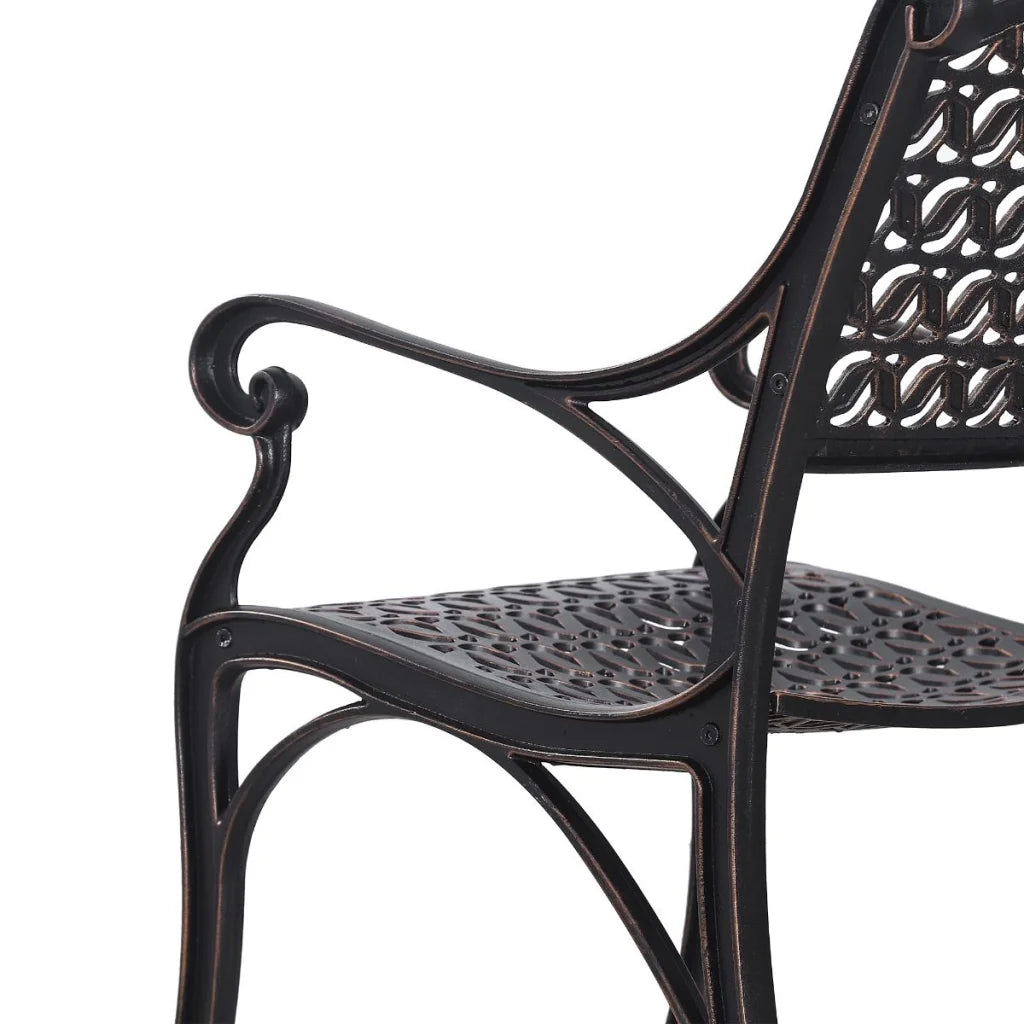 Cherise Cast Aluminium Chairs with Cushions - 1 Pair