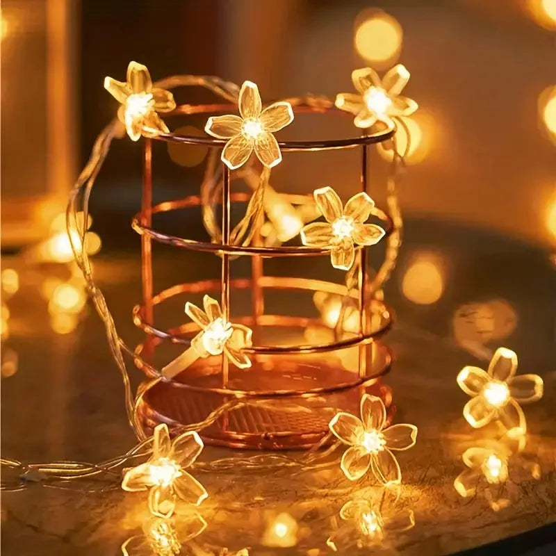 Cherry Blossom LED Fairy Lights 6M 40LED String Lights