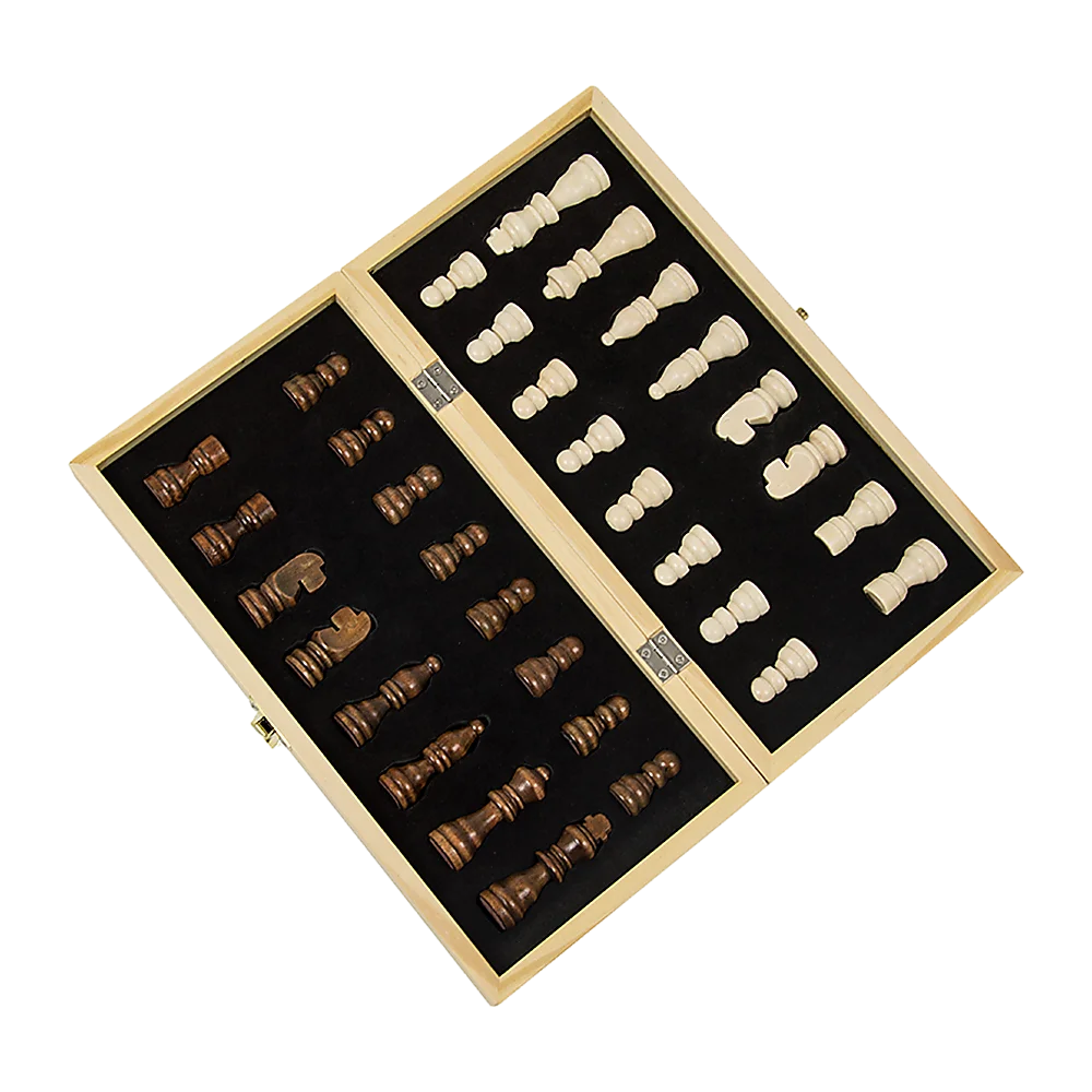 Chess Board Games Folding Large Wooden Chessboard Set Wood