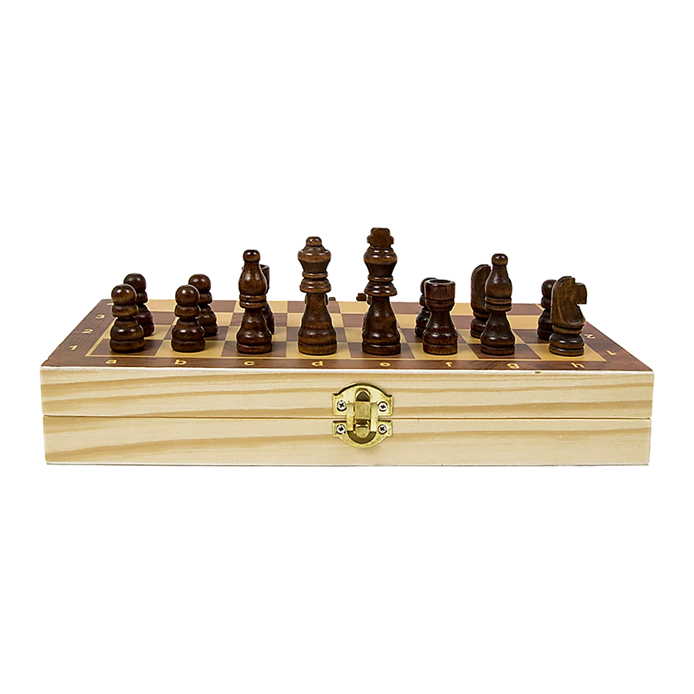 Chess Board Games Folding Large Wooden Chessboard Set Wood