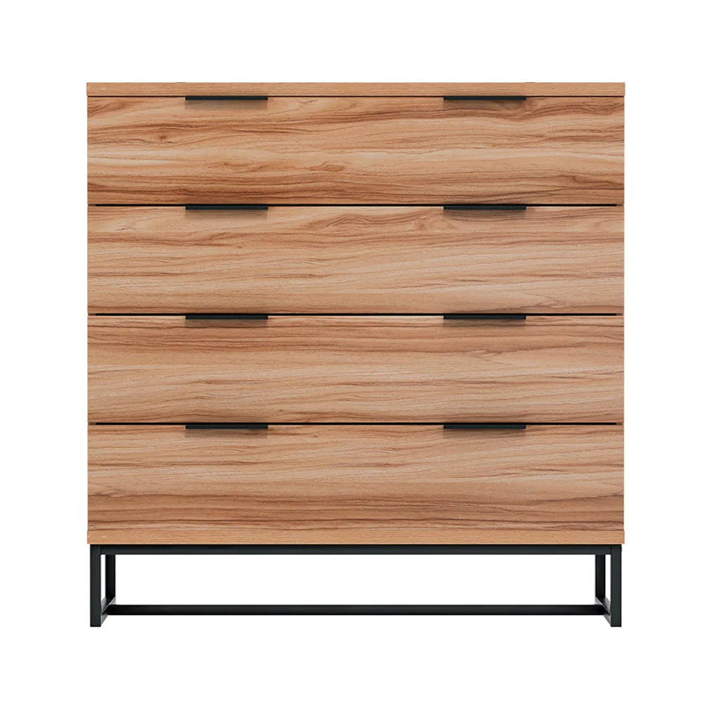 Chest of Drawers 4 Cabinet Dresser Tallboy Storage Bedroom