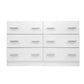 Chest of Drawers 6 Cabinet Dresser Tallboy Lowboy Storage