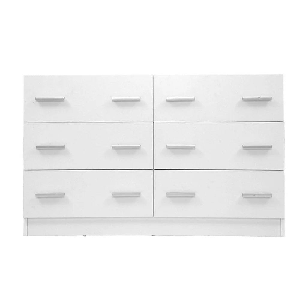Chest of Drawers 6 Cabinet Dresser Tallboy Lowboy Storage