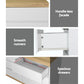 Storage cabinet with chest drawers dresser tallboy bedroom