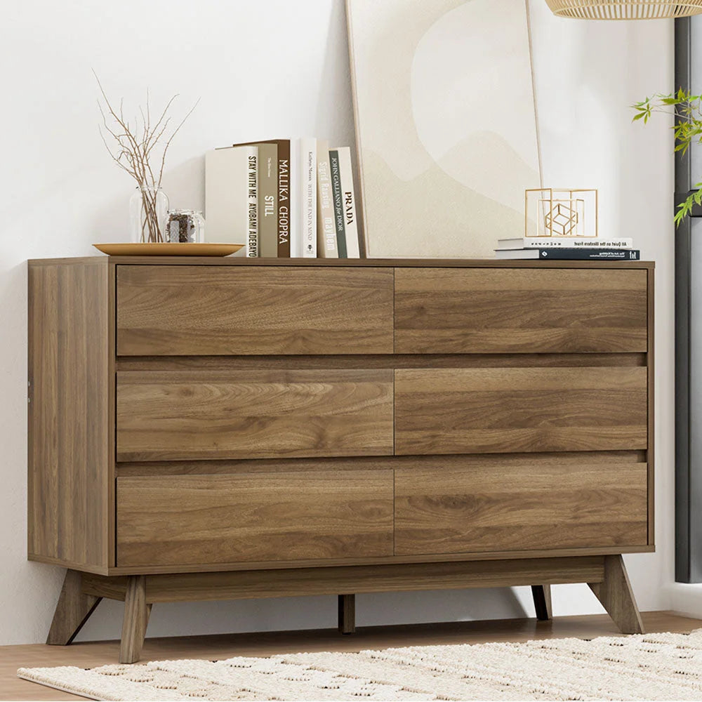 Chest of Drawers 6X - XAVI Walnut