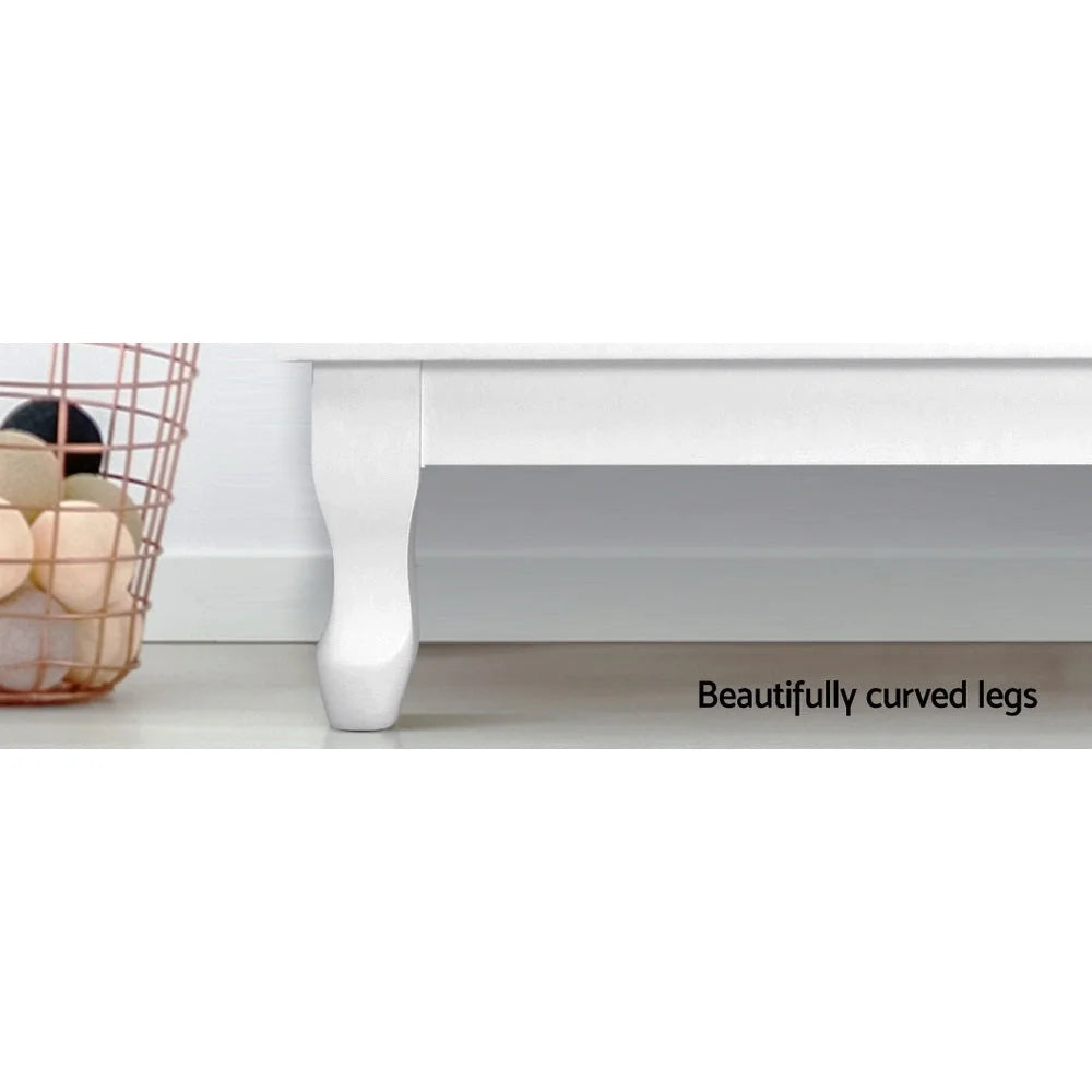 Chest of Drawers Dresser Table Lowboy Storage Cabinet White