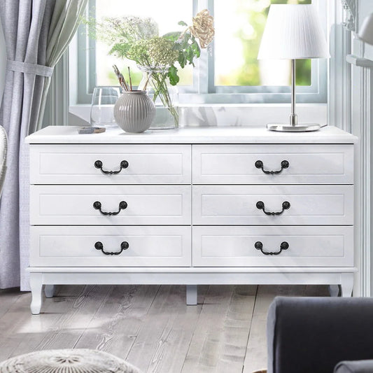 Chest of Drawers Dresser Table Lowboy Storage Cabinet White
