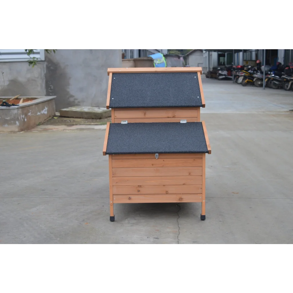 Chicken Coop Brown Rabbit Hutch Cat Cage Hen Chook House