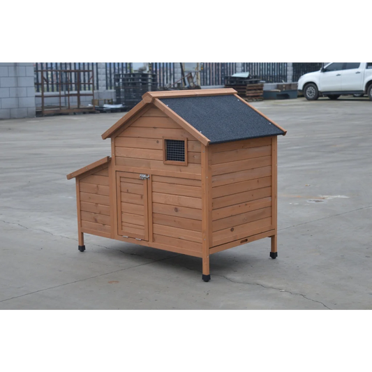 Chicken Coop Brown Rabbit Hutch Cat Cage Hen Chook House