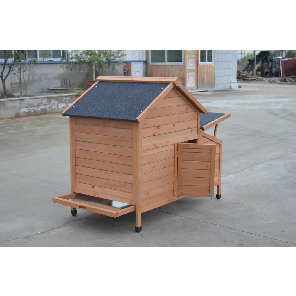 Chicken Coop Brown Rabbit Hutch Cat Cage Hen Chook House