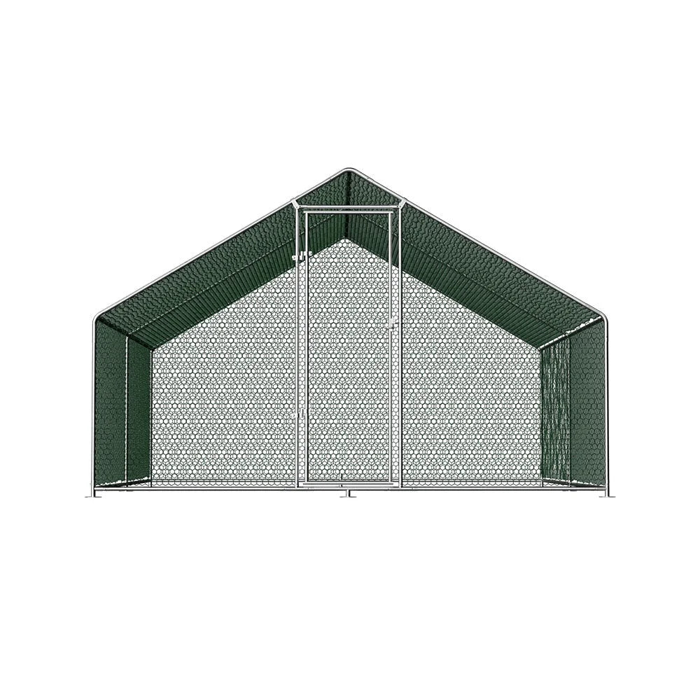 Chicken Coop Cage 3x4x2M Galvanized Steel