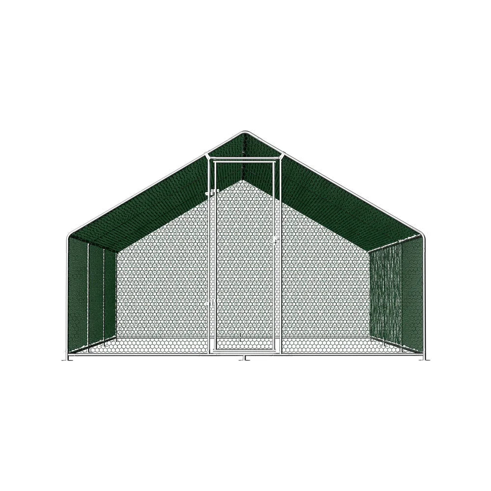 Chicken Coop Cage 3x6x2M Galvanized Steel