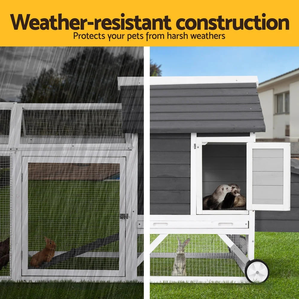 Chicken Coop Rabbit Hutch Extra Large Wooden Bunny Cage