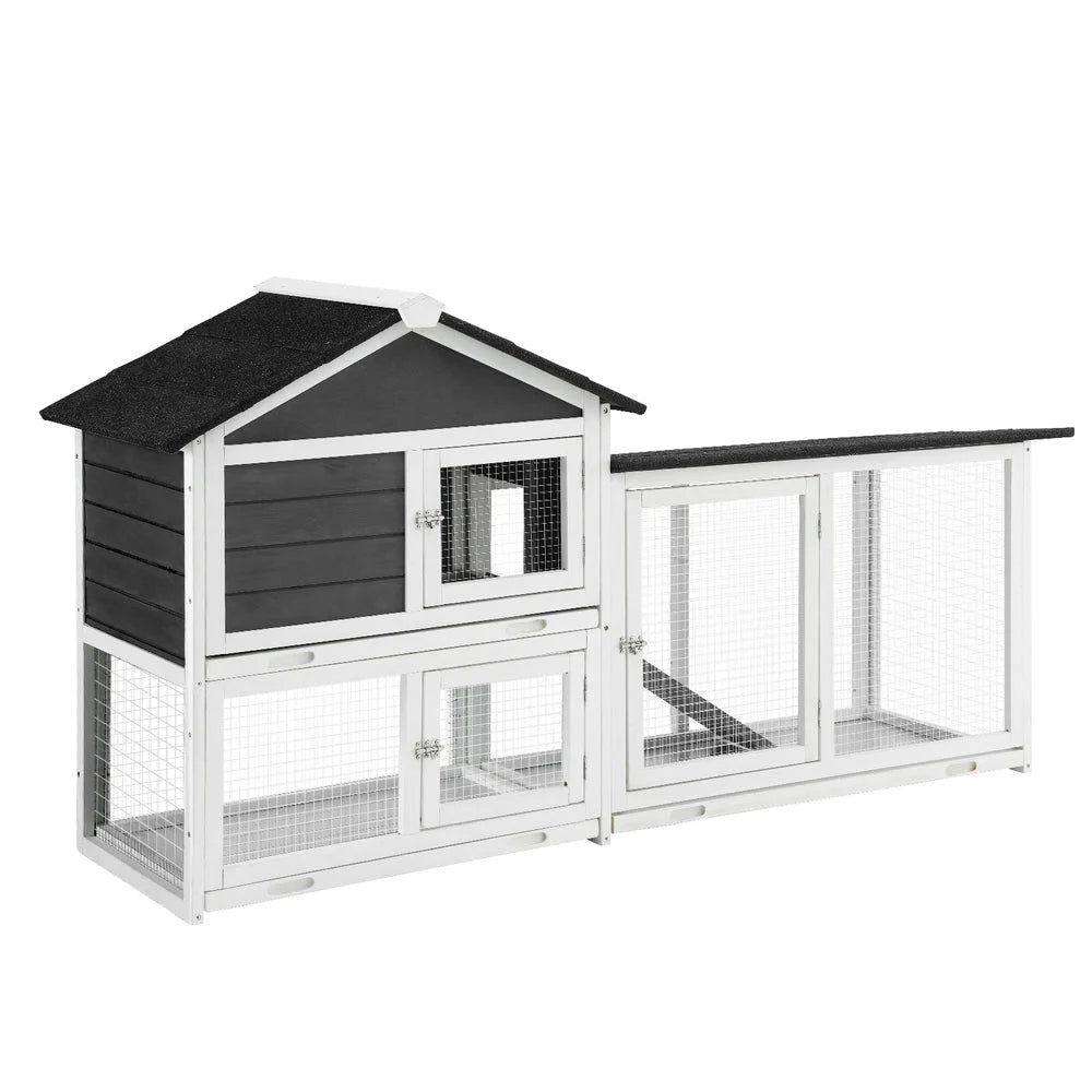 Chicken Coop Rabbit Hutch Extra Large Wooden House with Run