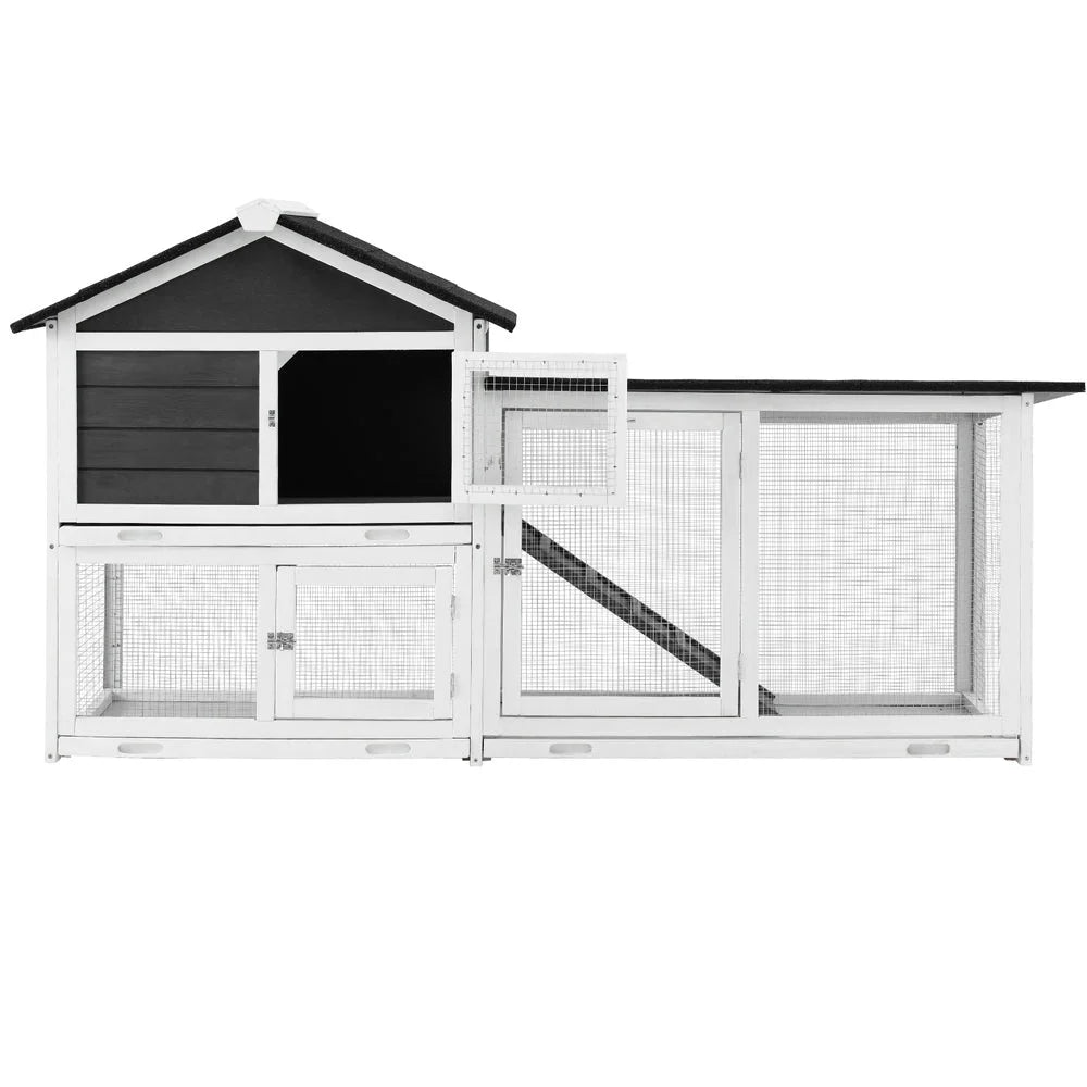 Chicken Coop Rabbit Hutch Extra Large Wooden House with Run