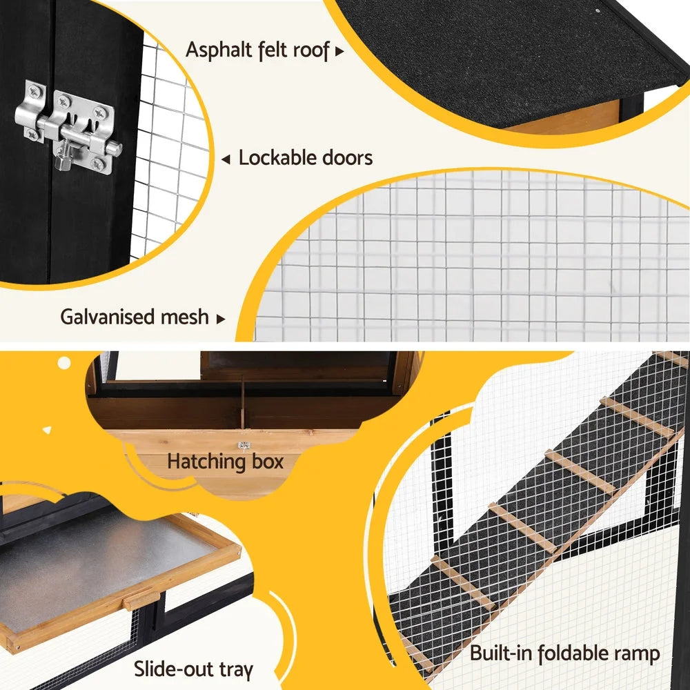 Chicken Coop Rabbit Hutch Extra Large Wooden Run Cage