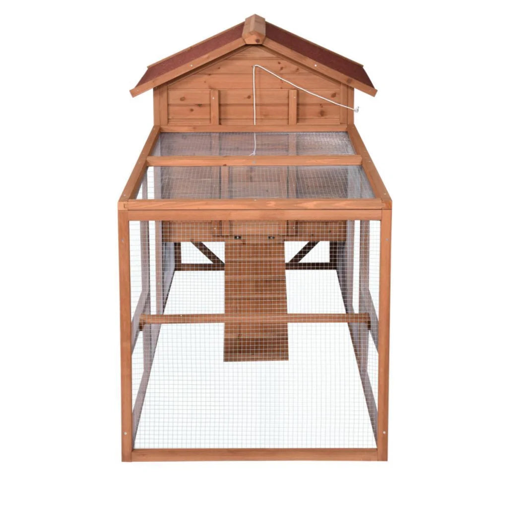 Chicken Coop Rabbit Hutch XL 248CM with Wheels - Ferret Hen