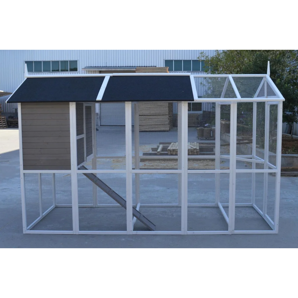 Chicken Coop XXL Grey Rabbit Guinea Pig Hutch Ferret Hen