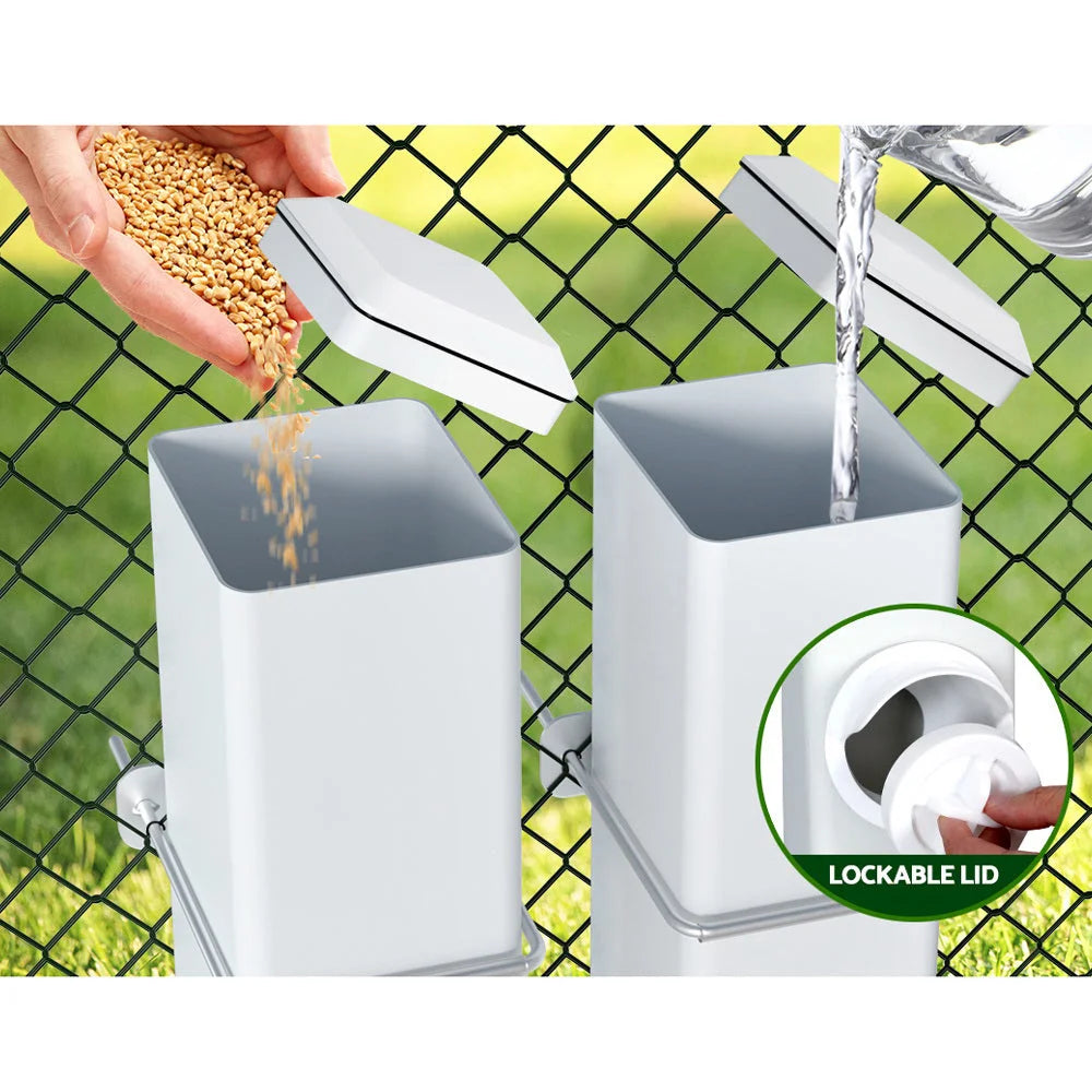 Chicken Feeder 4L Water Dispenser Automatic Waterer giantz