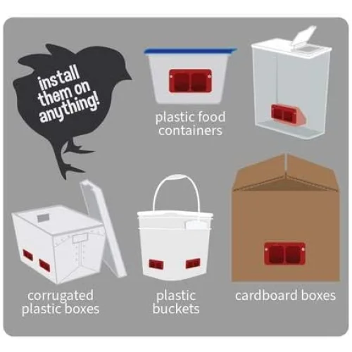 Chicken Feeder Dual Port Kit Cheeky Chooka