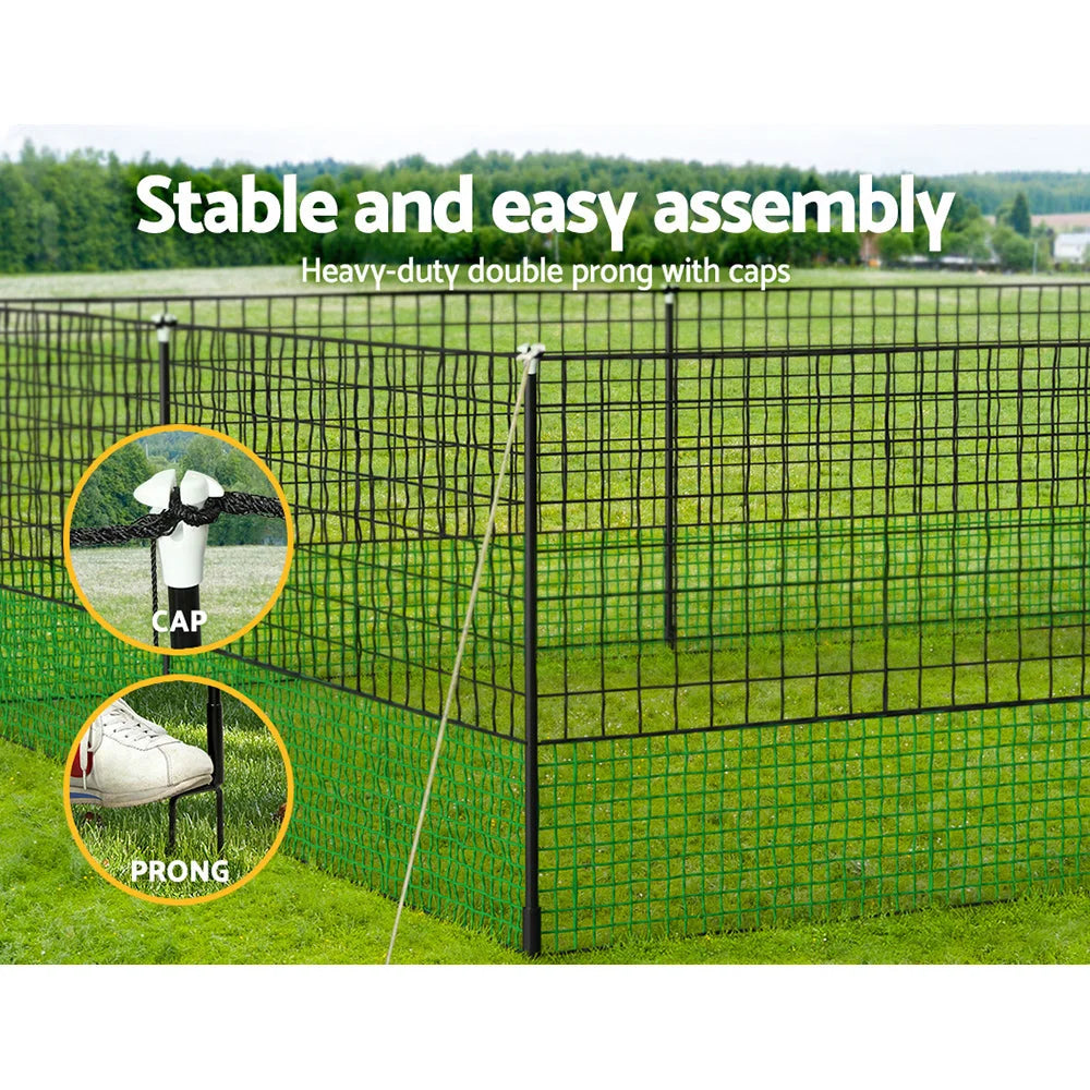 25m chicken coop run with covered outdoor enclosure and mesh walls