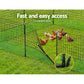 Chicken coop with i pet poultry fence netting