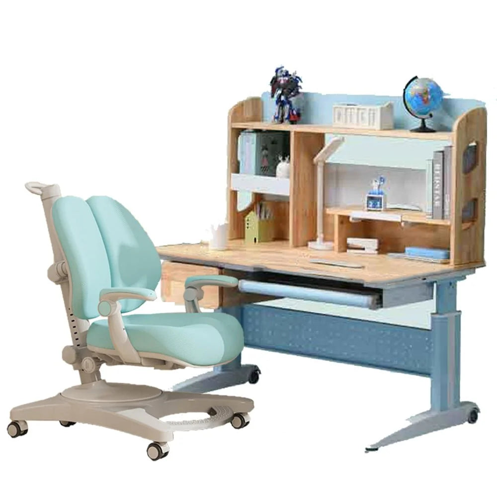 Children Kids Ergonomic Study Desk Chair Set Solid Rubber