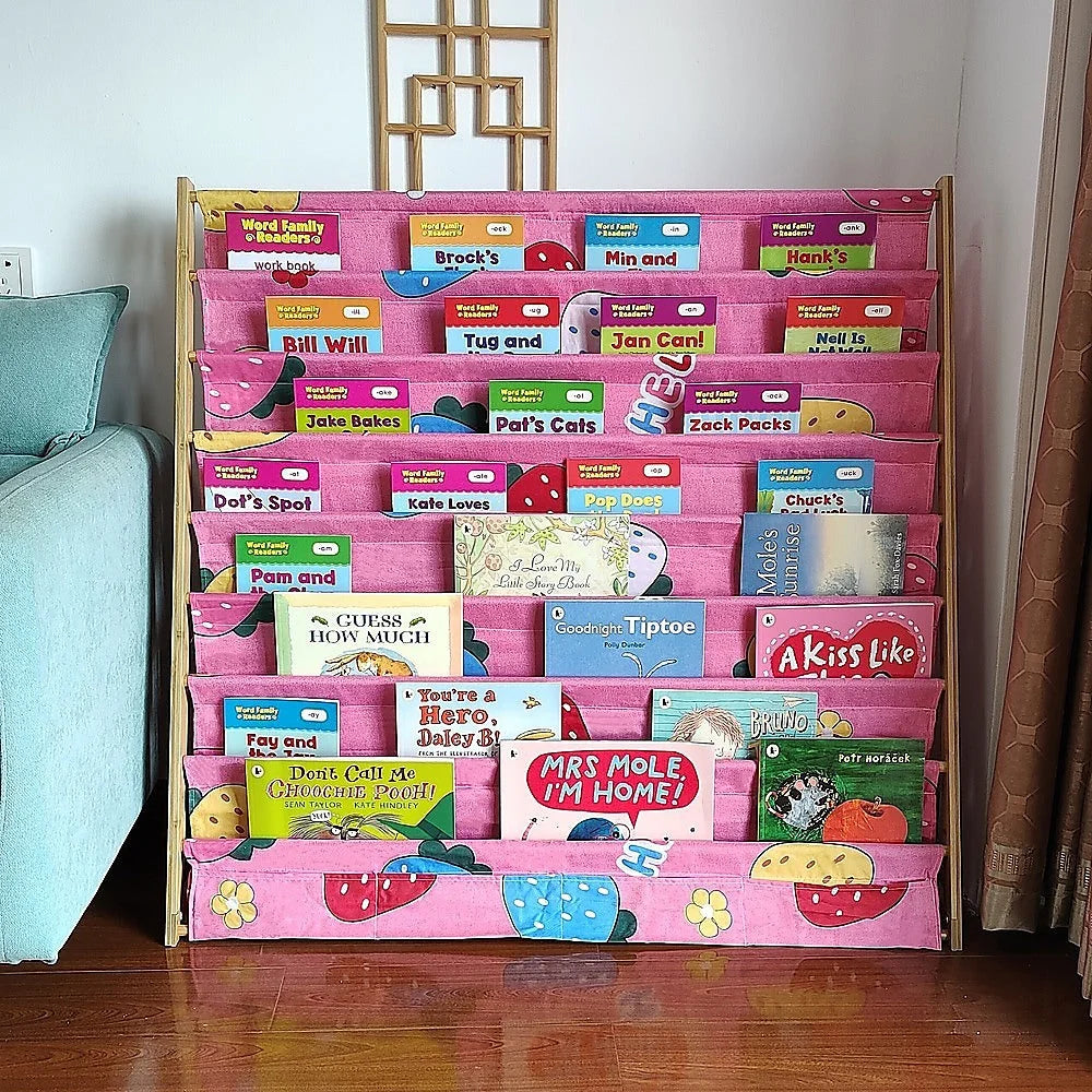 Children’s Bookshelf - Bookcase Magazine Rack Home Storage