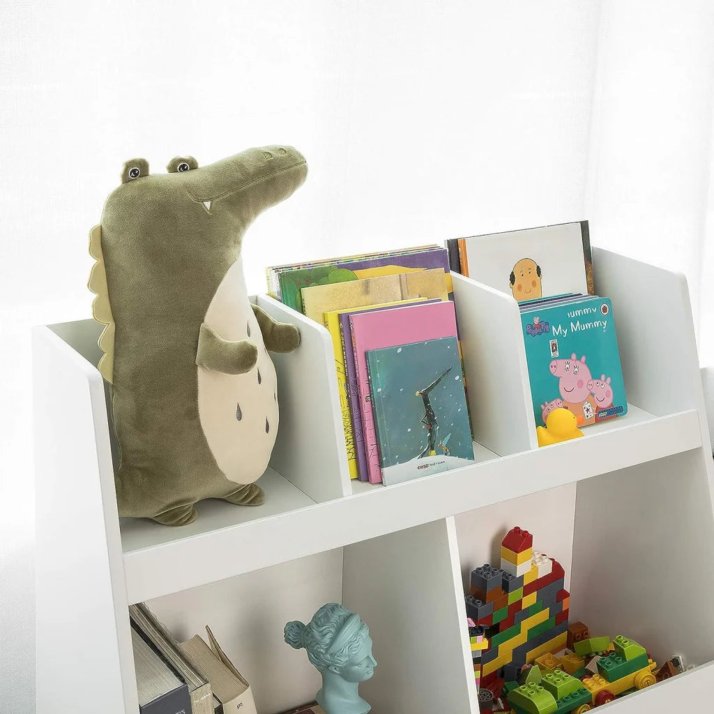 Childrens Shelving Unit 5 Compartments Bookcase - Baby &