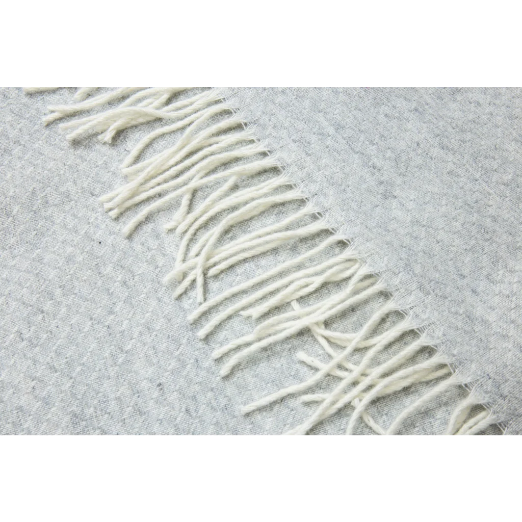 Chiswick Throw Merino Wool Cashmere Light Grey - Home &