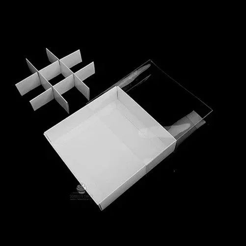 Chocolate Sweet Soap Gift Box White Card 10 Pack - 9 Bay