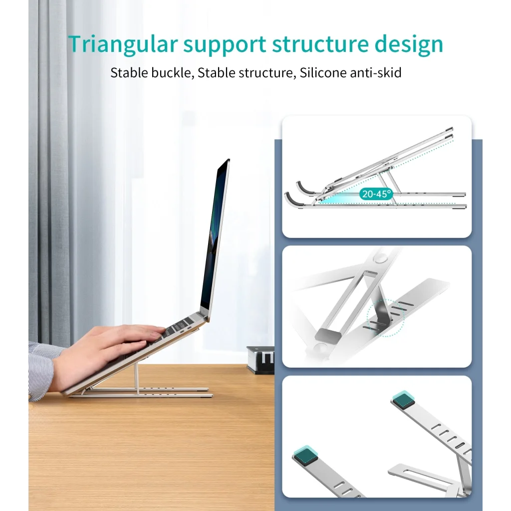CHOETECH Aluminum Foldable Laptop Stand H045-SL - Outdoor