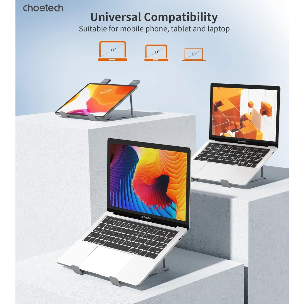 CHOETECH H055-GY Aluminum Foldable Laptop Stand