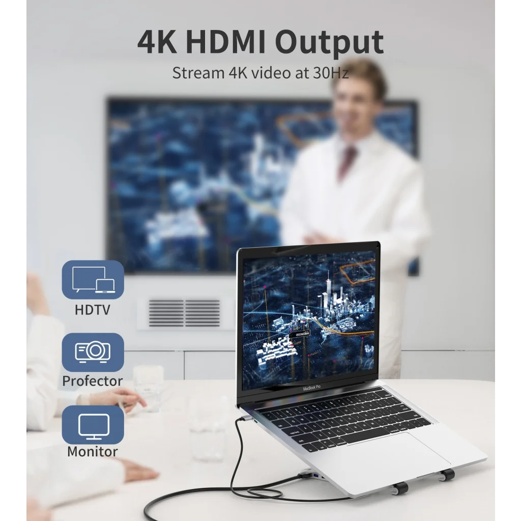 CHOETECH HUB-M43 7-in-1 USB-C Multiport Adapter